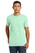 Next Level NL6210/N6210/6210 Mens CVC Jersey Short Sleeve Crewneck T-Shirt Mint Green Model Front