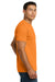 Next Level NL6210/N6210/6210 Mens CVC Jersey Short Sleeve Crewneck T-Shirt Orange Model Side