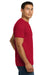 Next Level NL6210/N6210/6210 Mens CVC Jersey Short Sleeve Crewneck T-Shirt Red Model Side