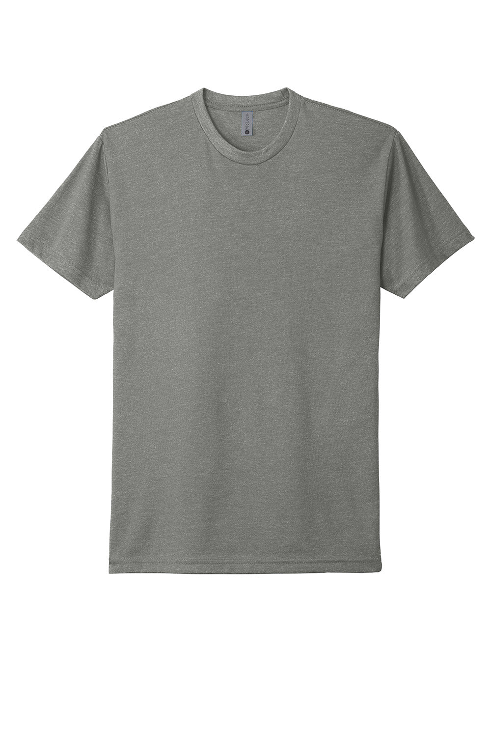 Next Level NL6210/N6210/6210 Mens CVC Jersey Short Sleeve Crewneck T-Shirt Stone Grey Flat Front