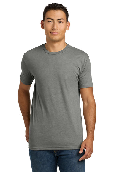 Next Level NL6210/N6210/6210 Mens CVC Jersey Short Sleeve Crewneck T-Shirt Stone Grey Model Front