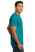 Next Level NL6210/N6210/6210 Mens CVC Jersey Short Sleeve Crewneck T-Shirt Teal Blue Model Side