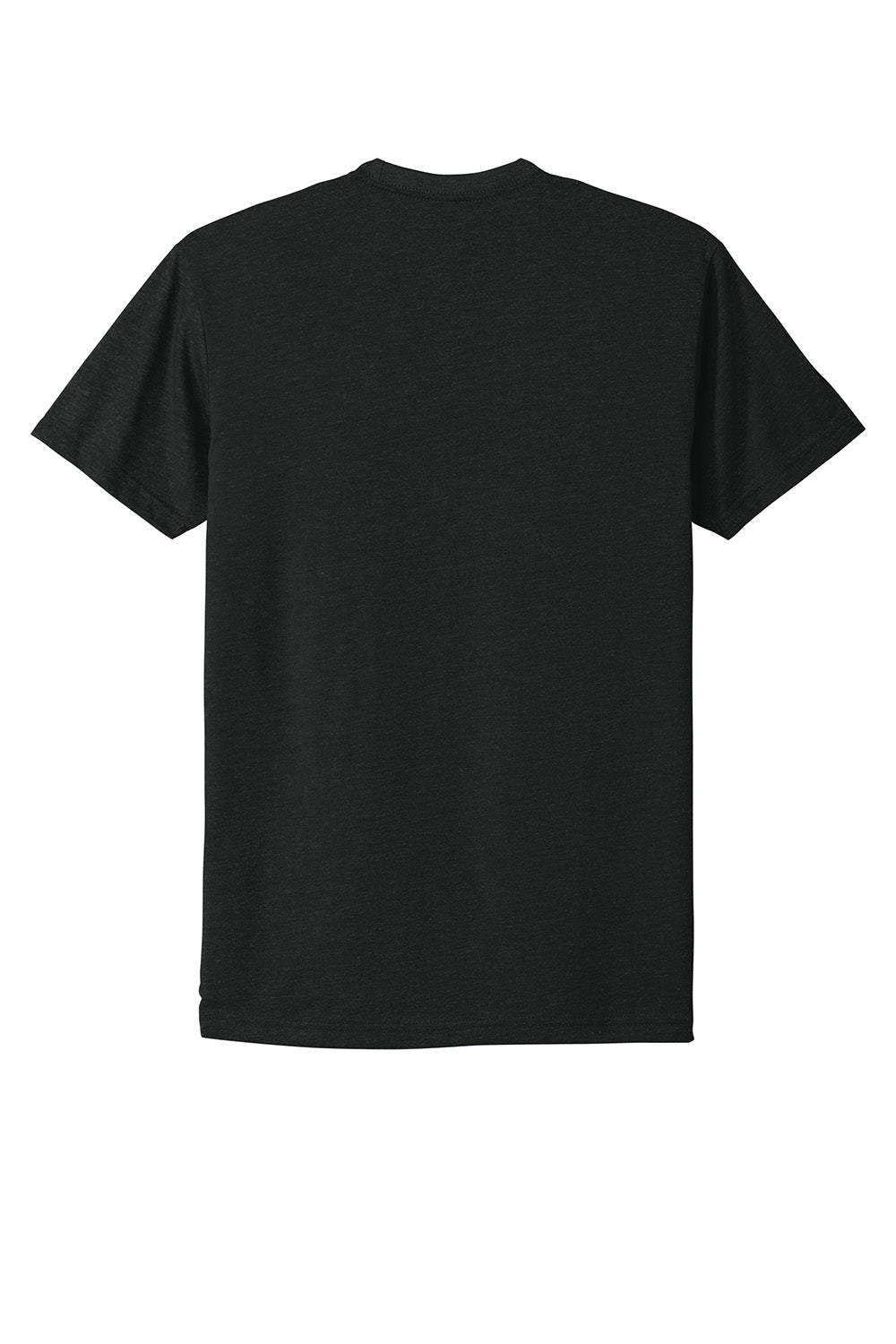 Next Level NL6210/N6210/6210 Mens CVC Jersey Short Sleeve Crewneck T-Shirt Black Flat Back