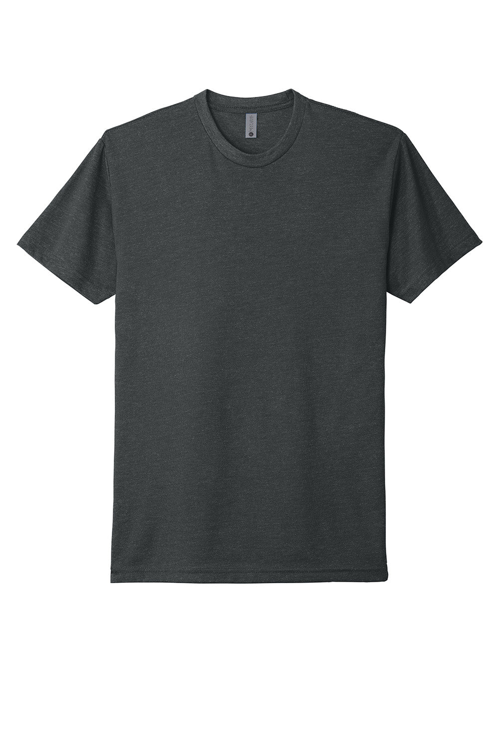 Next Level NL6210/N6210/6210 Mens CVC Jersey Short Sleeve Crewneck T-Shirt Charcoal Grey Flat Front