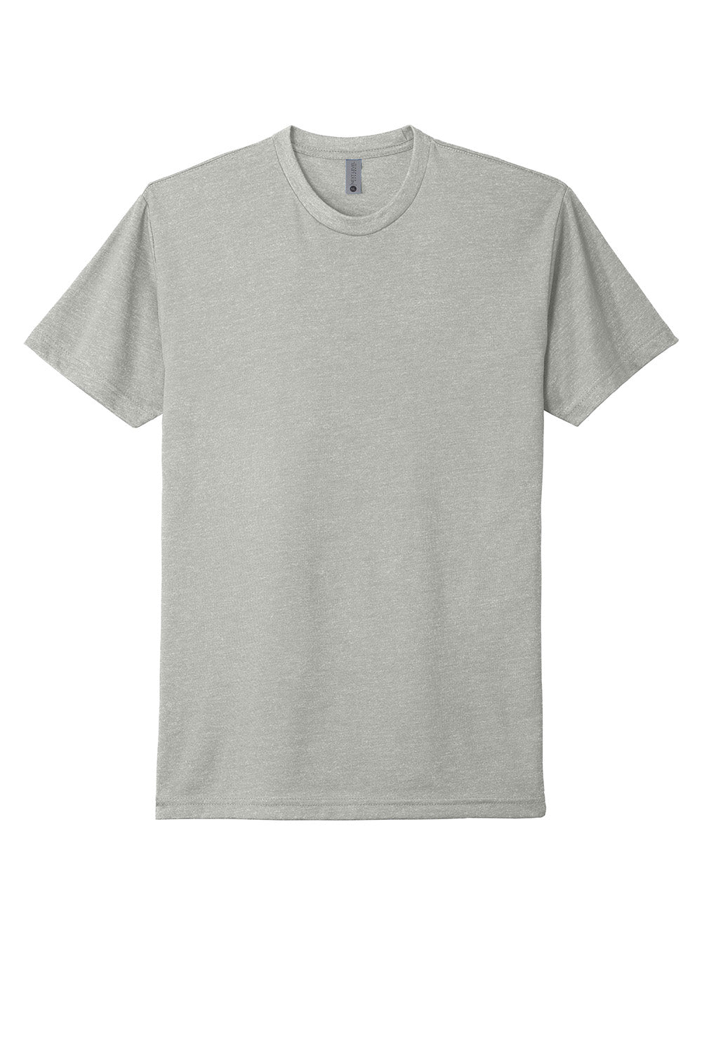 Next Level NL6210/N6210/6210 Mens CVC Jersey Short Sleeve Crewneck T-Shirt Silk Grey Flat Front