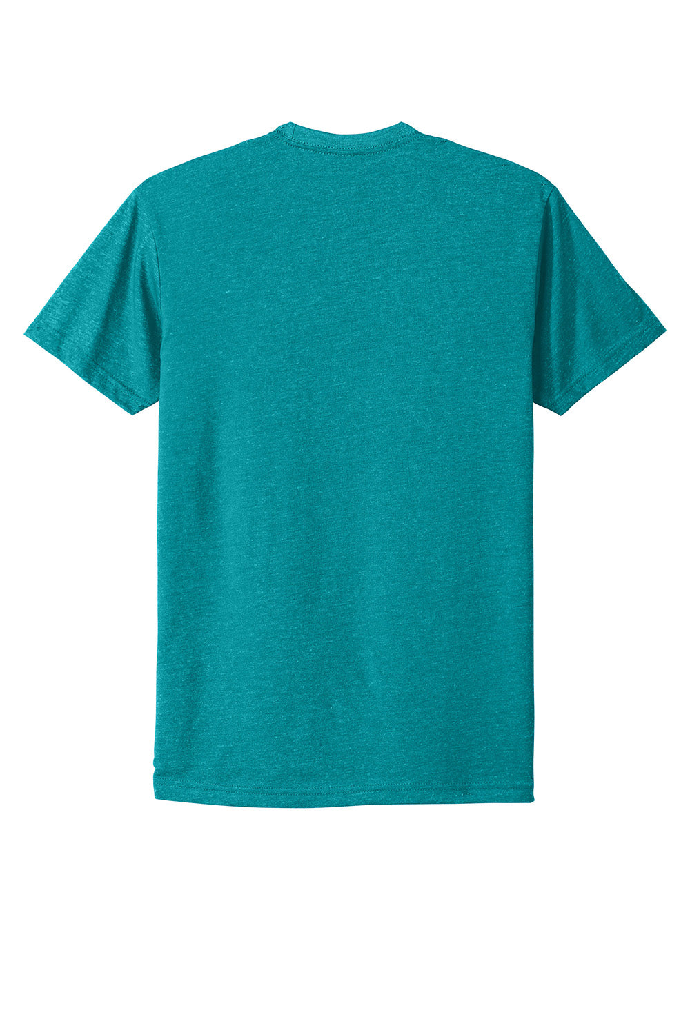 Next Level NL6210/N6210/6210 Mens CVC Jersey Short Sleeve Crewneck T-Shirt Teal Blue Flat Back