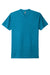 Next Level NL6210/N6210/6210 Mens CVC Jersey Short Sleeve Crewneck T-Shirt Turquoise Blue Flat Front