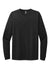 Next Level NL6211 Mens CVC Long Sleeve Crewneck T-Shirt Black Flat Front