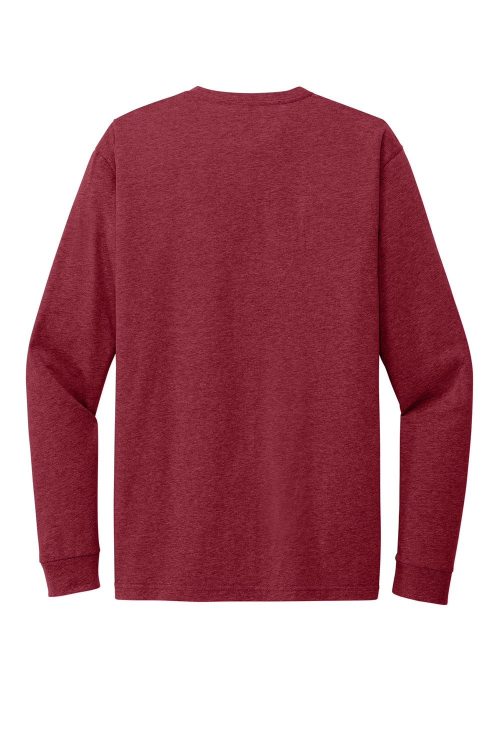 Next Level NL6211 Mens CVC Long Sleeve Crewneck T-Shirt Cardinal Red Flat Back