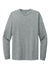 Next Level NL6211 Mens CVC Long Sleeve Crewneck T-Shirt Heather Dark Grey Flat Front