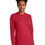 Next Level Mens CVC Long Sleeve Crewneck T-Shirt - Red