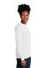 Next Level NL6211 Mens CVC Long Sleeve Crewneck T-Shirt White Model Side