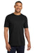 Next Level NL6410/6410 Mens Sueded Jersey Short Sleeve Crewneck T-Shirt Black Model Front