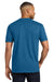 Next Level NL6410/6410 Mens Sueded Jersey Short Sleeve Crewneck T-Shirt Cool Blue Model Back