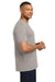 Next Level NL6410/6410 Mens Sueded Jersey Short Sleeve Crewneck T-Shirt Light Grey Model Side