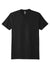 Next Level NL6410/6410 Mens Sueded Jersey Short Sleeve Crewneck T-Shirt Black Flat Front