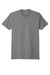 Next Level NL6410/6410 Mens Sueded Jersey Short Sleeve Crewneck T-Shirt Heather Dark Grey Flat Front