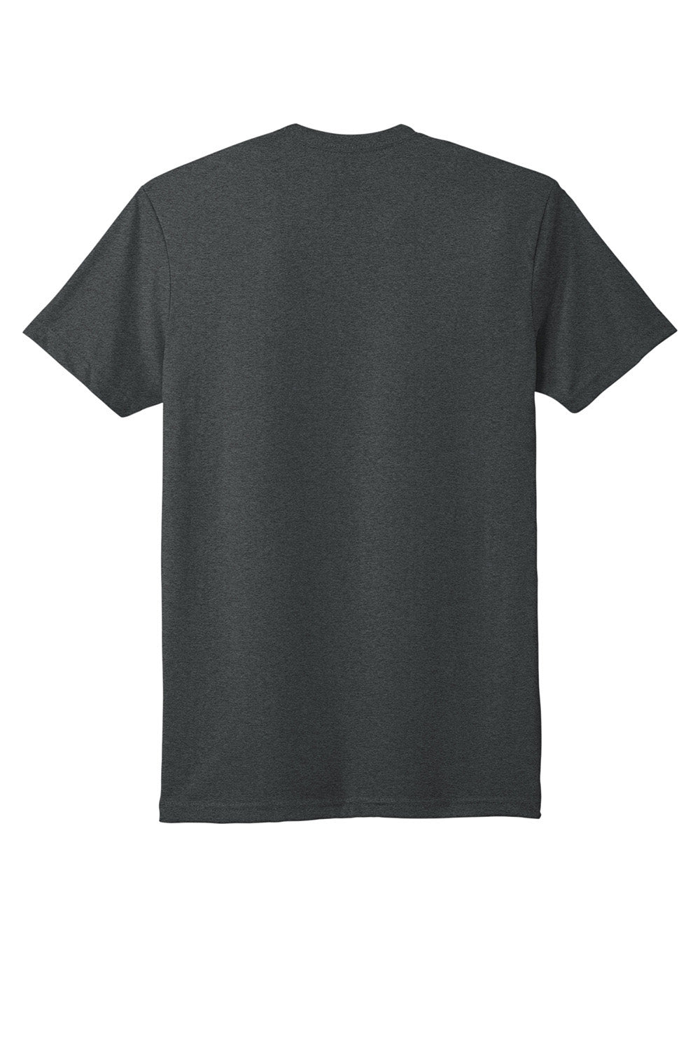 Next Level NL6410/6410 Mens Sueded Jersey Short Sleeve Crewneck T-Shirt Heather Metal Grey Flat Back