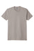 Next Level NL6410/6410 Mens Sueded Jersey Short Sleeve Crewneck T-Shirt Light Grey Flat Back