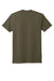 Next Level NL6410/6410 Mens Sueded Jersey Short Sleeve Crewneck T-Shirt Military Green Flat Back