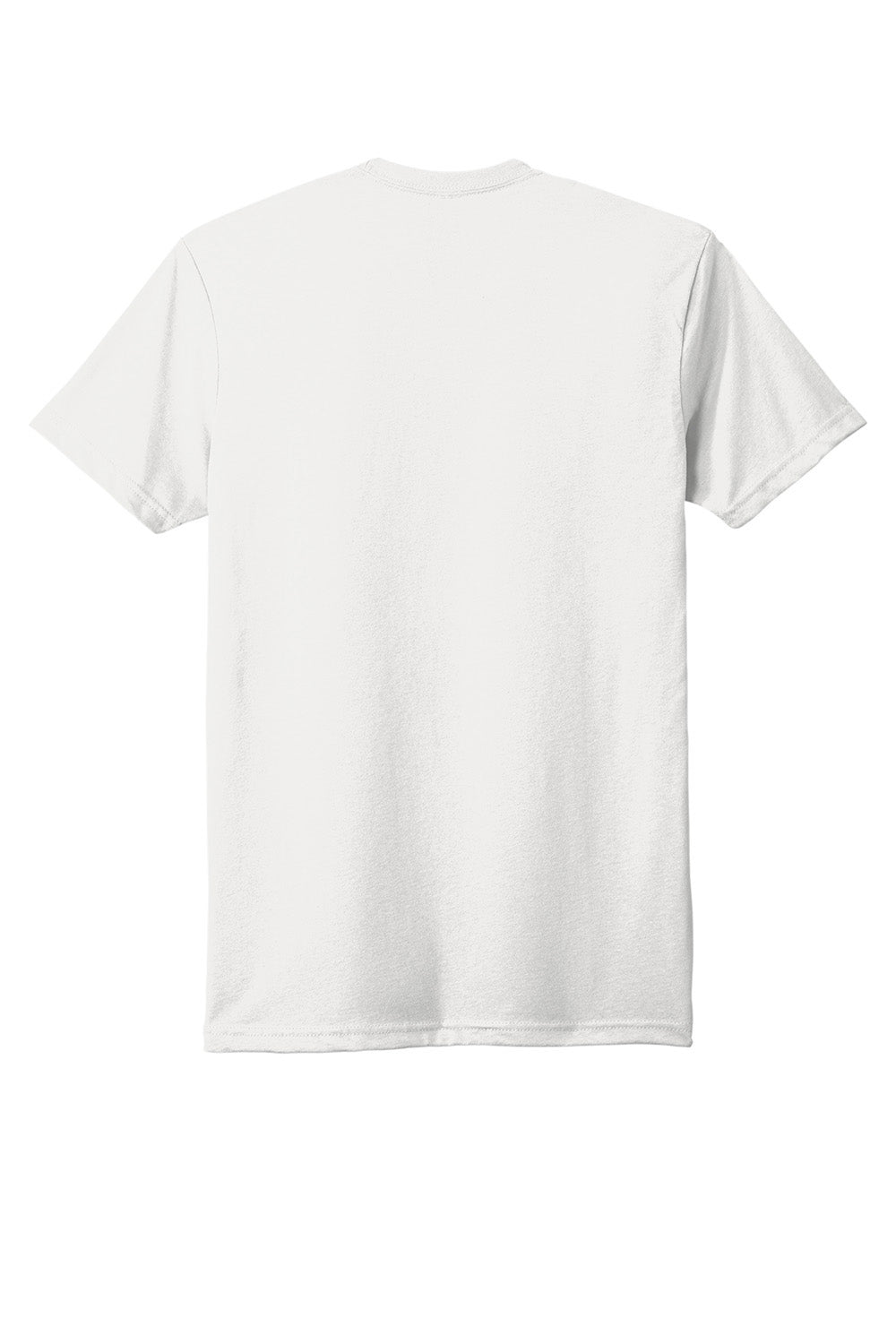 Next Level NL6410/6410 Mens Sueded Jersey Short Sleeve Crewneck T-Shirt White Flat Back