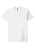 Next Level NL6410/6410 Mens Sueded Jersey Short Sleeve Crewneck T-Shirt White Flat Front