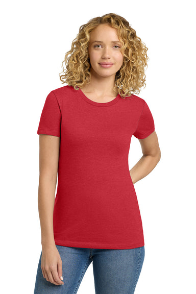 Next Level NL6610/6610 Womens CVC Jersey Short Sleeve Crewneck T-Shirt Red Model Front