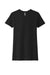 Next Level NL6610/6610 Womens CVC Jersey Short Sleeve Crewneck T-Shirt Black Flat Front