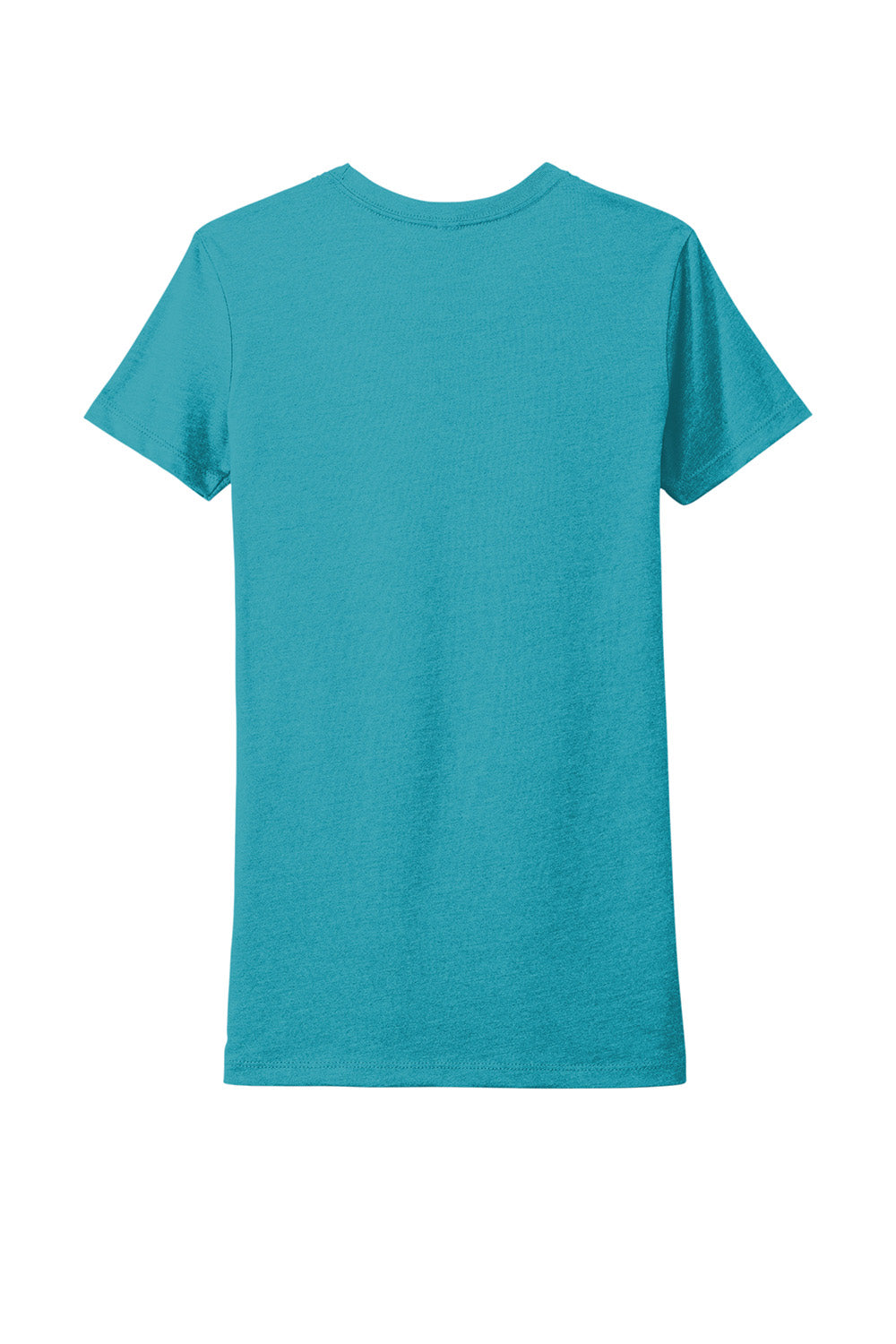 Next Level NL6610/6610 Womens CVC Jersey Short Sleeve Crewneck T-Shirt Bondi Blue Flat Back