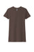 Next Level NL6610/6610 Womens CVC Jersey Short Sleeve Crewneck T-Shirt Espresso Brown Flat Front