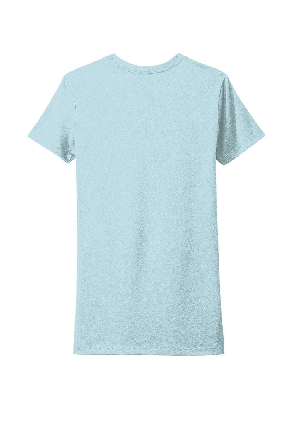 Next Level NL6610/6610 Womens CVC Jersey Short Sleeve Crewneck T-Shirt Ice Blue Flat Back