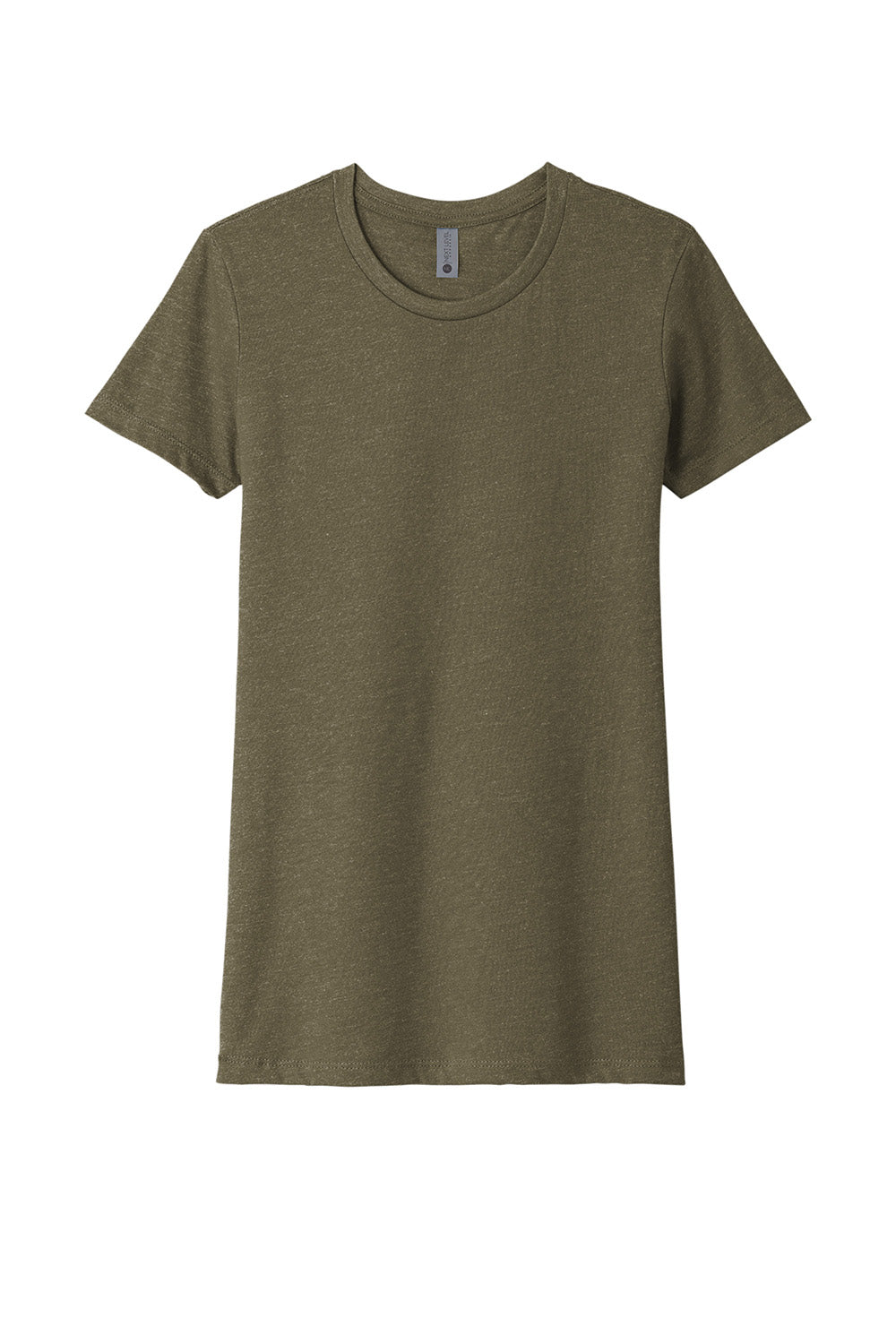 Next Level NL6610/6610 Womens CVC Jersey Short Sleeve Crewneck T-Shirt Military Green Flat Front