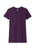 Next Level NL6610/6610 Womens CVC Jersey Short Sleeve Crewneck T-Shirt Plum Purple Flat Front