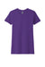 Next Level NL6610/6610 Womens CVC Jersey Short Sleeve Crewneck T-Shirt Purple Rush Flat Front