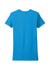 Next Level NL6610/6610 Womens CVC Jersey Short Sleeve Crewneck T-Shirt Turquoise Blue Flat Back