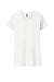 Next Level NL6610/6610 Womens CVC Jersey Short Sleeve Crewneck T-Shirt White Flat Front