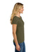 Next Level NL6710/6710 Womens Jersey Short Sleeve Crewneck T-Shirt Military Green Model Side