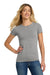 Next Level NL6710/6710 Womens Jersey Short Sleeve Crewneck T-Shirt Heather Grey Model Front