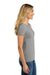 Next Level NL6710/6710 Womens Jersey Short Sleeve Crewneck T-Shirt Heather Grey Model Side