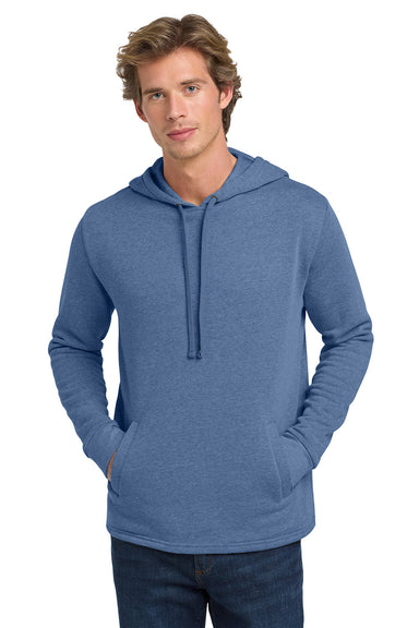 Next Level NL9300/9300 Mens PCH Fleece Hooded Sweatshirt Hoodie w/ Pockets Heather Bay Blue Model Front