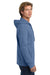 Next Level NL9300/9300 Mens PCH Fleece Hooded Sweatshirt Hoodie w/ Pockets Heather Bay Blue Model Side