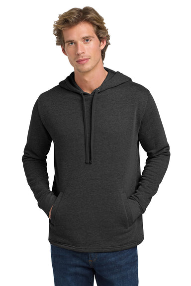 Next Level NL9300/9300 Mens PCH Fleece Hooded Sweatshirt Hoodie w/ Pockets Heather Black Model Front