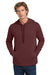 Next Level NL9300/9300 Mens PCH Fleece Hooded Sweatshirt Hoodie w/ Pockets Heather Maroon Model Front