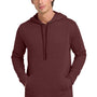 Next Level Mens PCH Fleece Hooded Sweatshirt Hoodie w/ Pockets - Heather Maroon