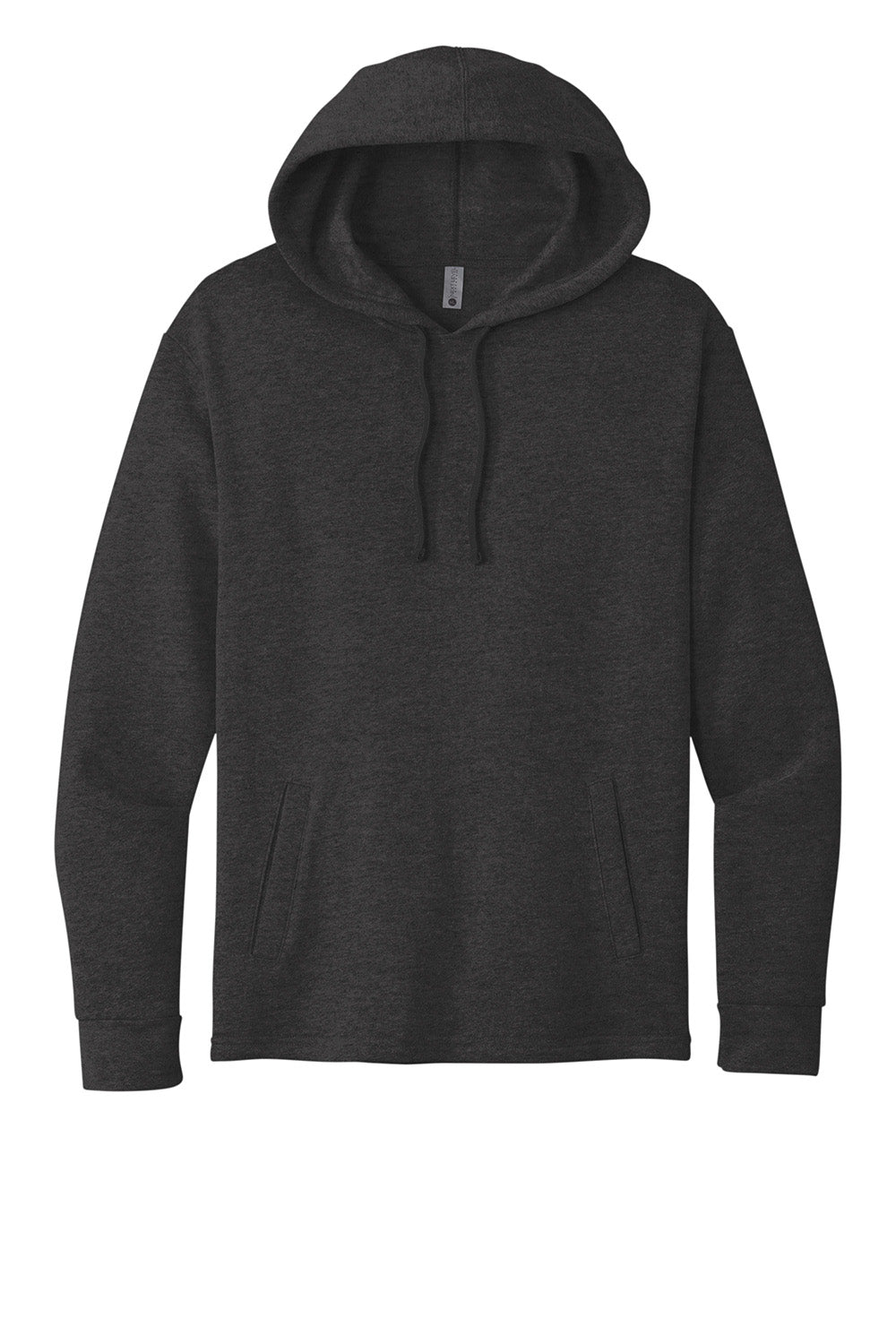 Next Level NL9300/9300 Mens PCH Fleece Hooded Sweatshirt Hoodie w/ Pockets Heather Black Flat Front