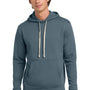 Next Level Mens Fleece Hooded Sweatshirt Hoodie w/ Pouch Pocket - Antique Denim Blue