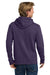 Next Level NL9303/9303 Mens Fleece Hooded Sweatshirt Hoodie w/ Pouch Pocket Galaxy Purple Model Back