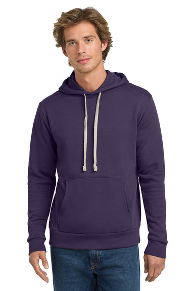 Next Level NL9303/9303 Mens Fleece Hooded Sweatshirt Hoodie w/ Pouch Pocket Galaxy Purple Model Front