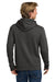 Next Level NL9303/9303 Mens Fleece Hooded Sweatshirt Hoodie w/ Pouch Pocket Heavy Metal Grey Model Back