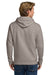 Next Level NL9303/9303 Mens Fleece Hooded Sweatshirt Hoodie w/ Pouch Pocket Lead Grey Model Back